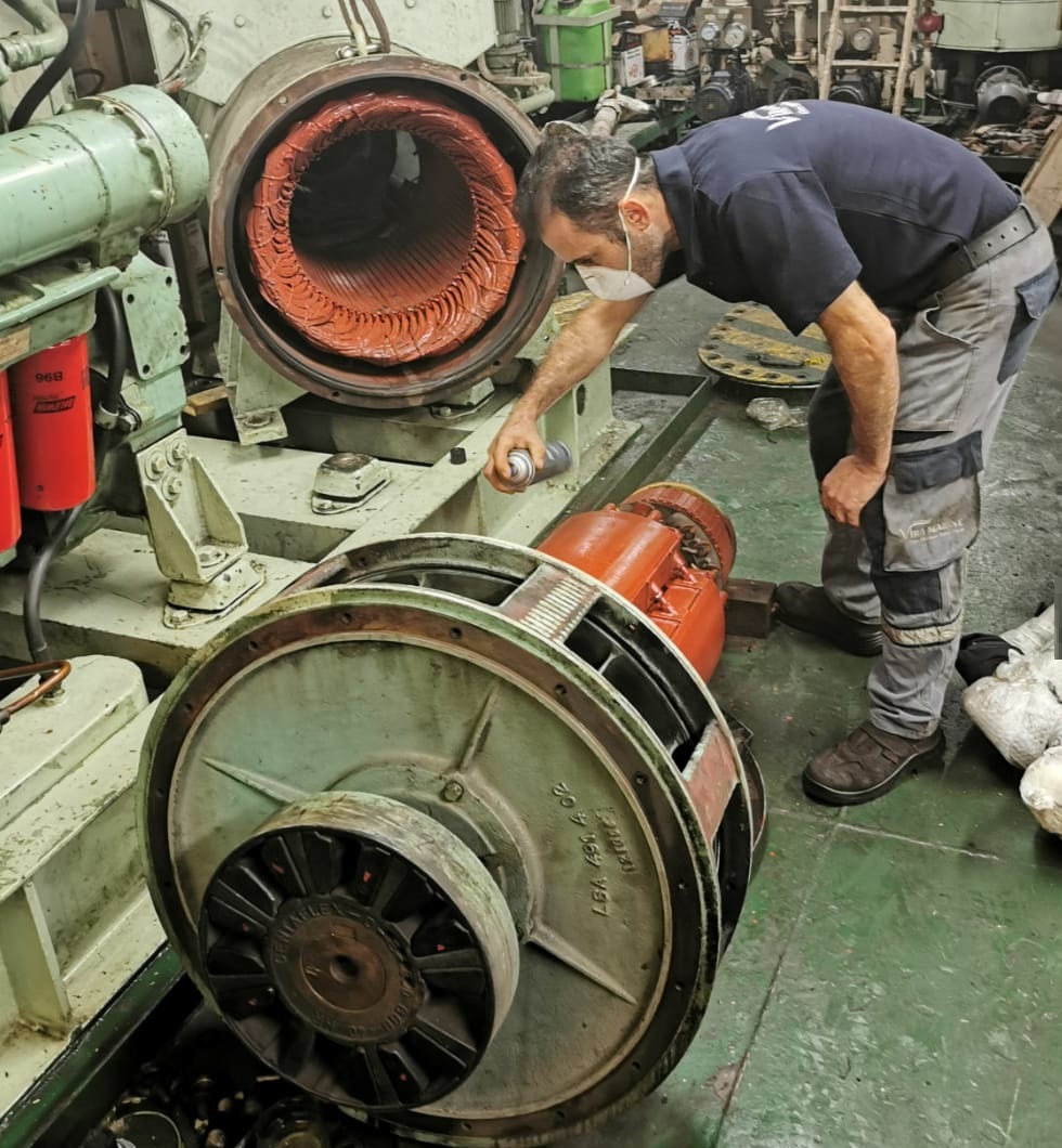 ALTERNATOR SPRAY VARNISH UYGULAMASI